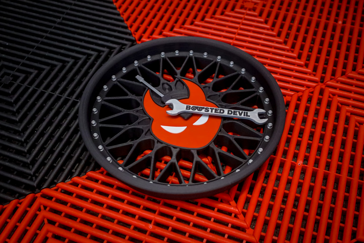 BOOSTEDDEVIL Wanduhr „ RIM „ | 3D gedruckt