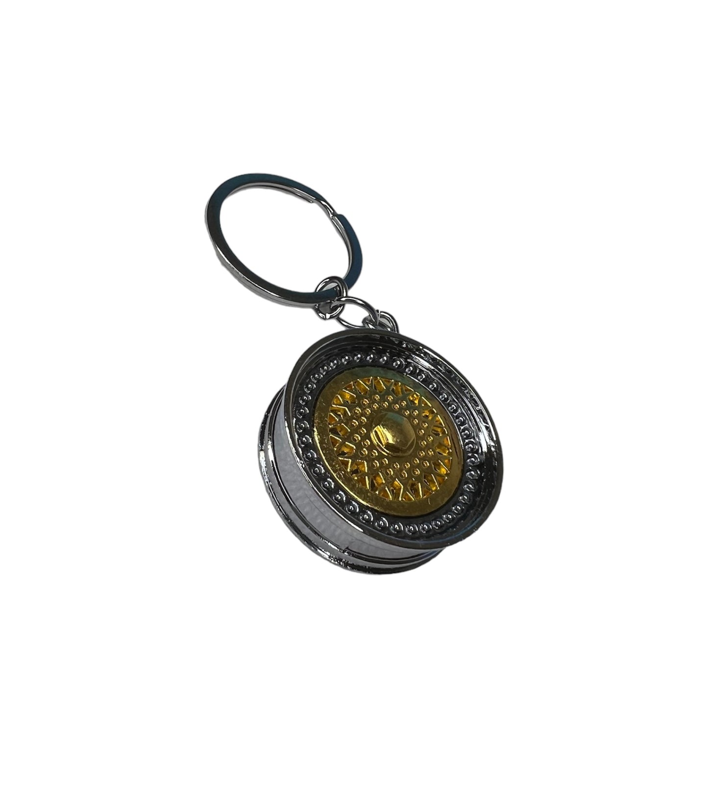 Felge Schlüsselanhänger - Edle Metallausführung, 30mm Durchmesser, 15mm Breite