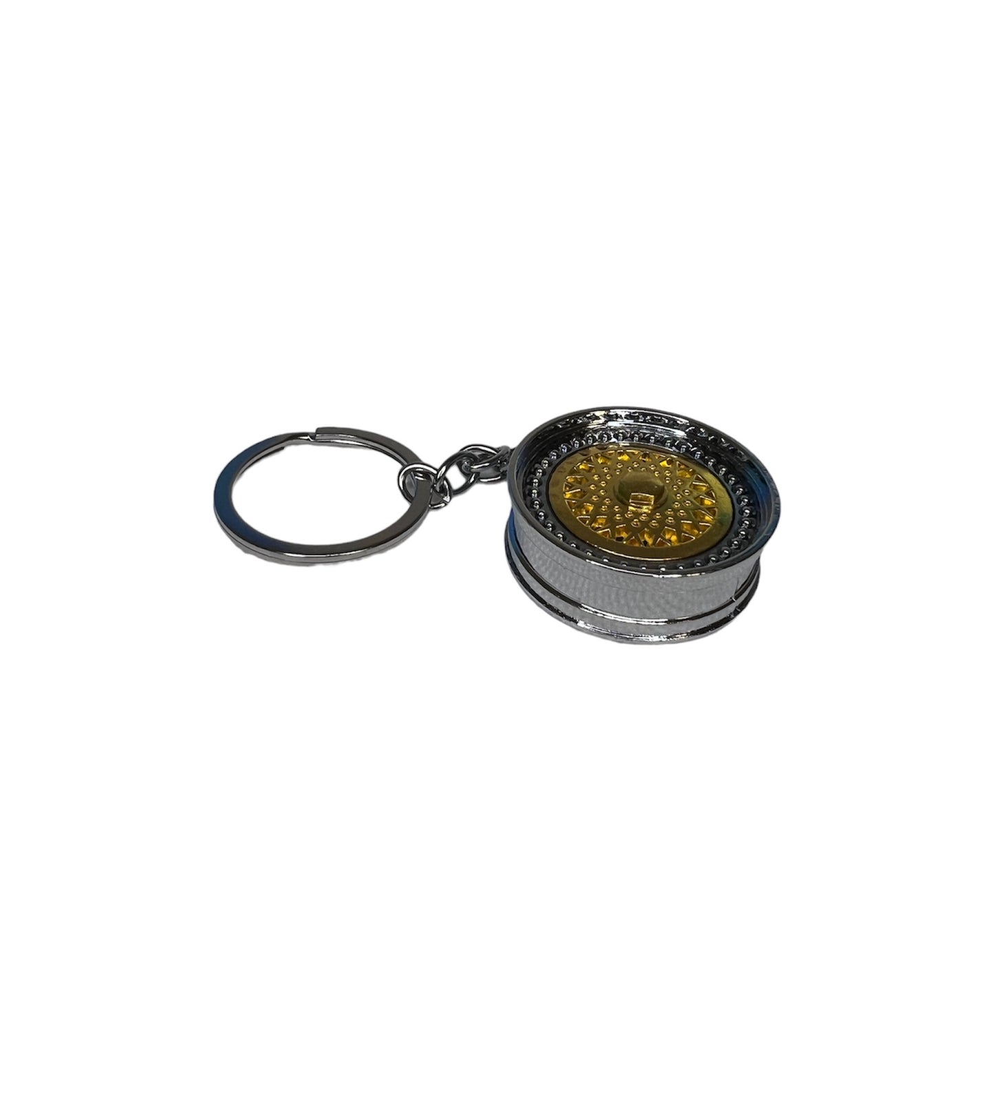 Felge Schlüsselanhänger - Edle Metallausführung, 30mm Durchmesser, 15mm Breite