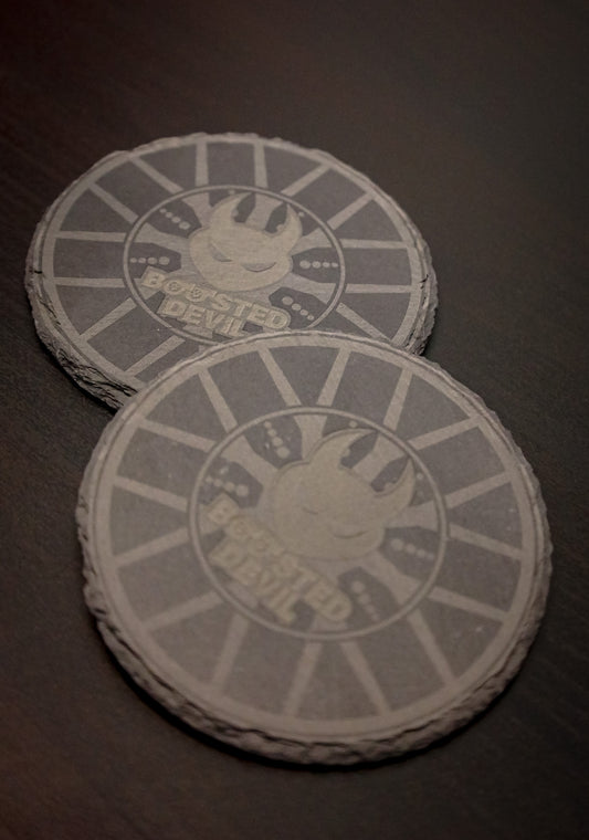 Boosteddevil Untersetzer Schiefer / 2er Set