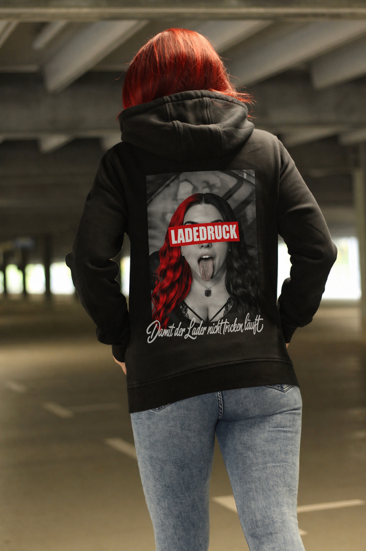 BoostedDevil Unisex Hoodie mit Kapuze " LADEDRUCK "| Kapuzenpullover aus Baumwolle/Polyester | Front- und Backprint