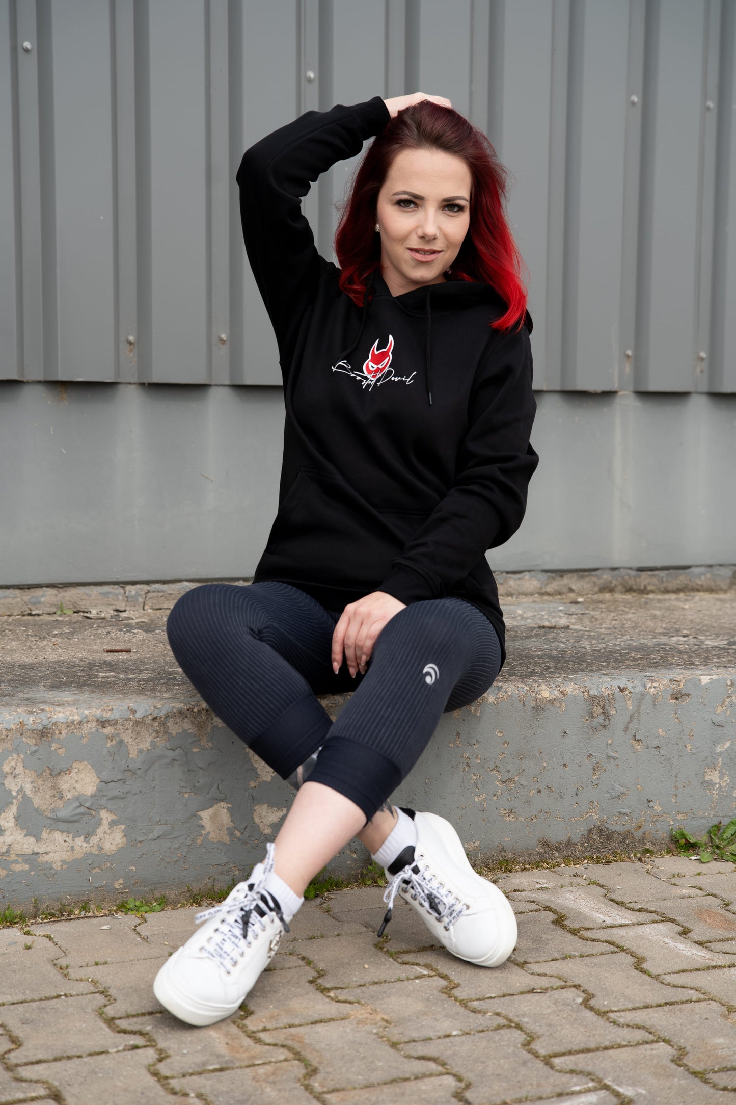 BoostedDevil Unisex Hoodie mit Kapuze "Manga-Style"| Kapuzenpullover aus Baumwolle/Polyester | Front- und Backprint