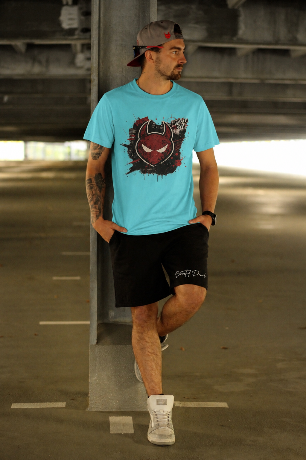 BoostedDevil T-Shirt "DEVIL" | Baumwolle |  Front- und Backprint
