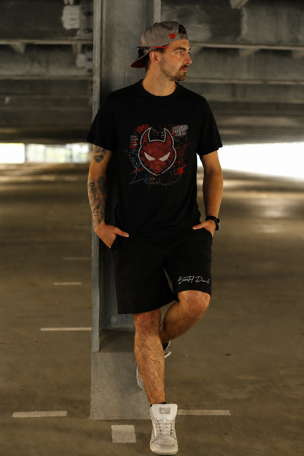 BoostedDevil T-Shirt "DEVIL" | Baumwolle |  Front- und Backprint
