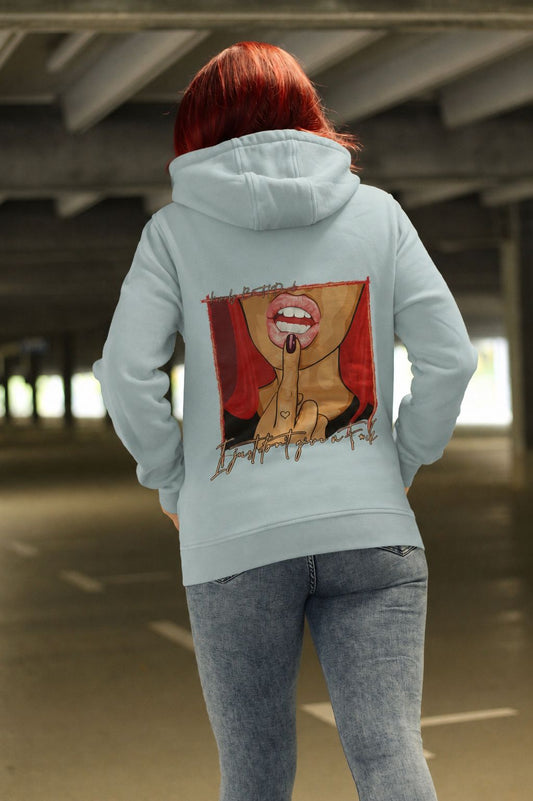 BoostedDevil Unisex Hoodie mit Kapuze "Fuck" | Kapuzenpullover aus Baumwolle/Polyester | Front- und Backprint