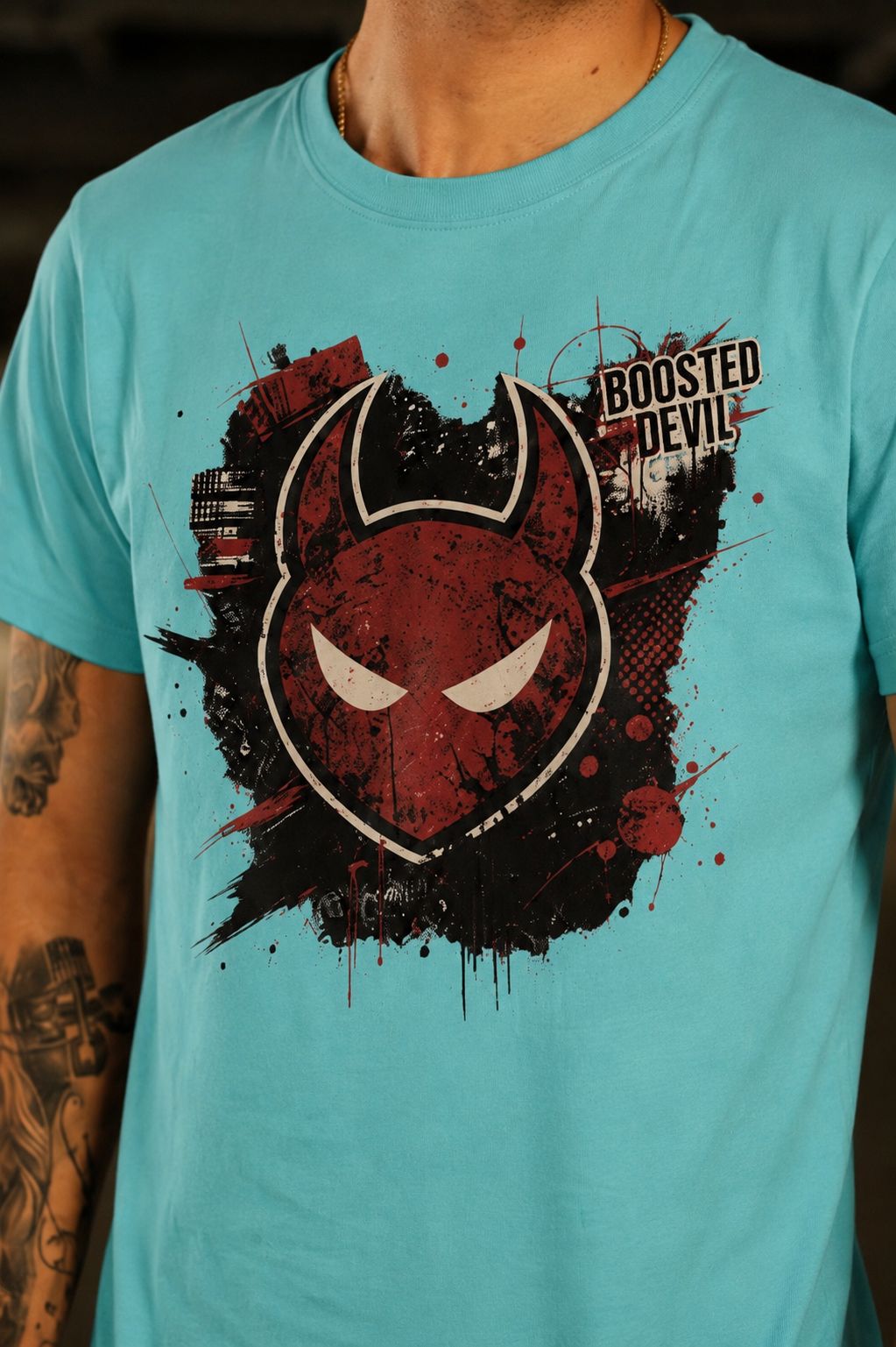 BoostedDevil T-Shirt "DEVIL" | Baumwolle |  Front- und Backprint