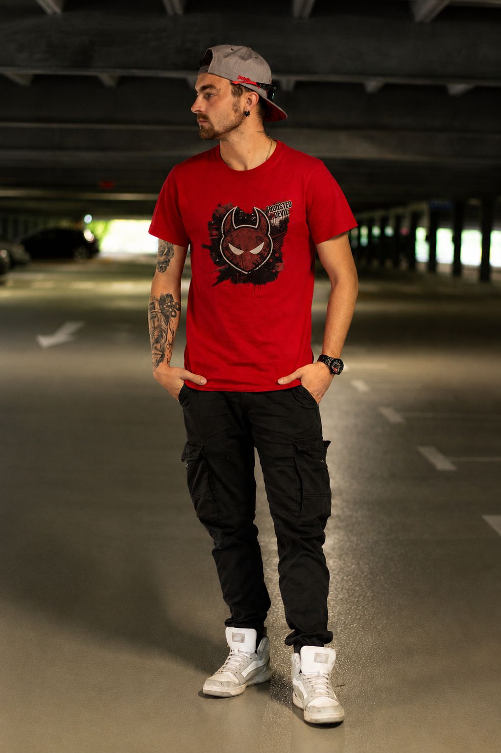 BoostedDevil T-Shirt "DEVIL" | Baumwolle |  Front- und Backprint
