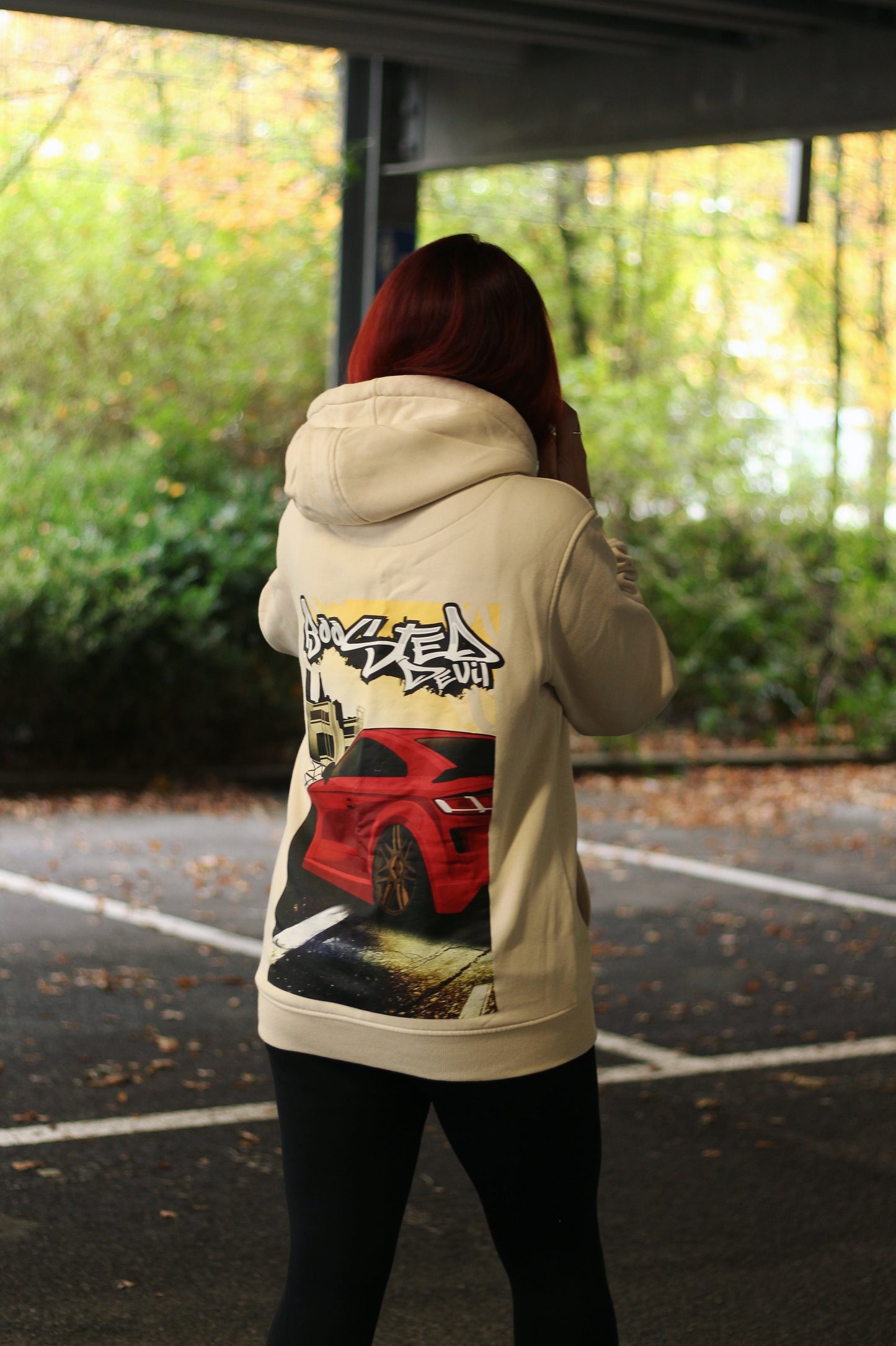 BoostedDevil Unisex Hoodie mit Kapuze " TT "| Kapuzenpullover aus Baumwolle/Polyester | Front- und Backprint