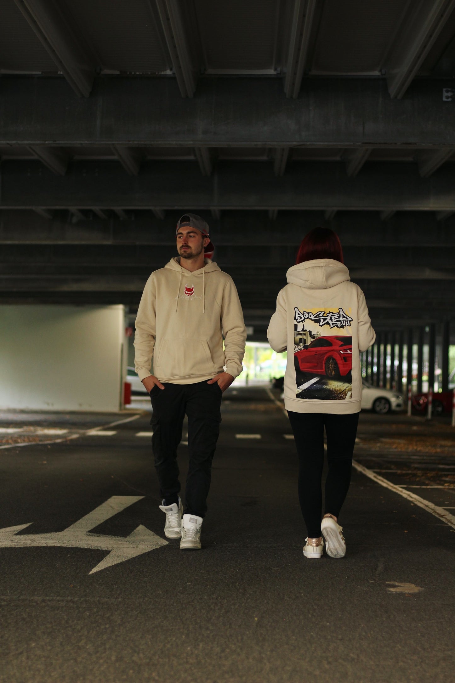 BoostedDevil Unisex Hoodie mit Kapuze " TT "| Kapuzenpullover aus Baumwolle/Polyester | Front- und Backprint