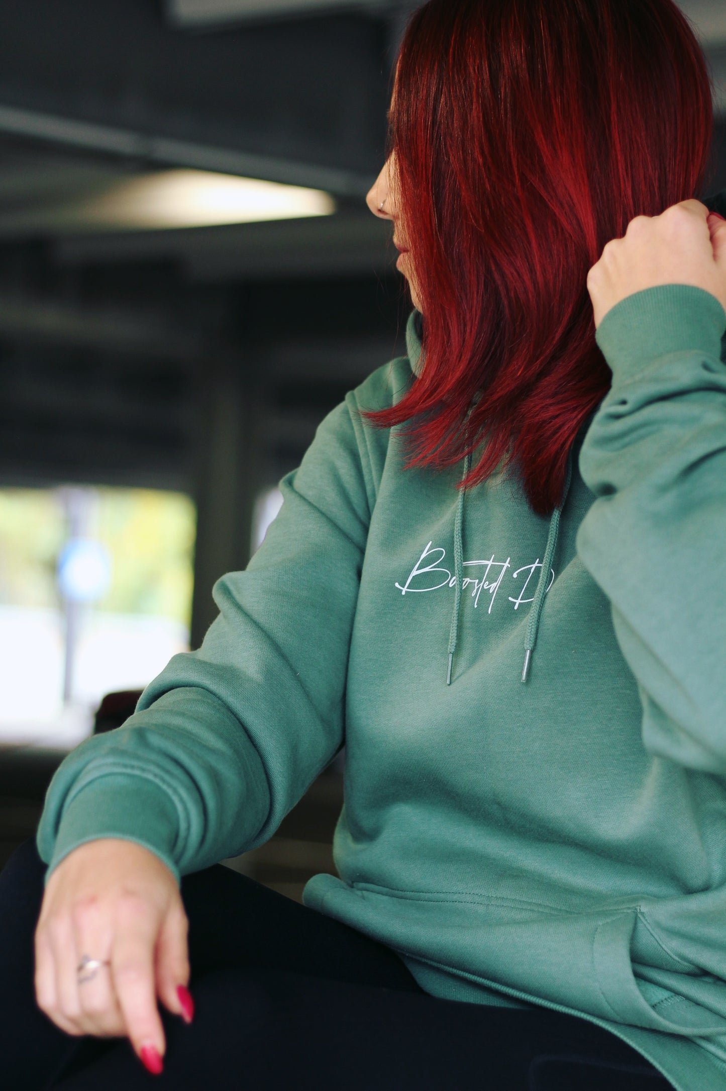 BoostedDevil Unisex Hoodie mit Kapuze "Basic Line" | Kapuzenpullover aus Baumwolle/Polyester | Frontprint