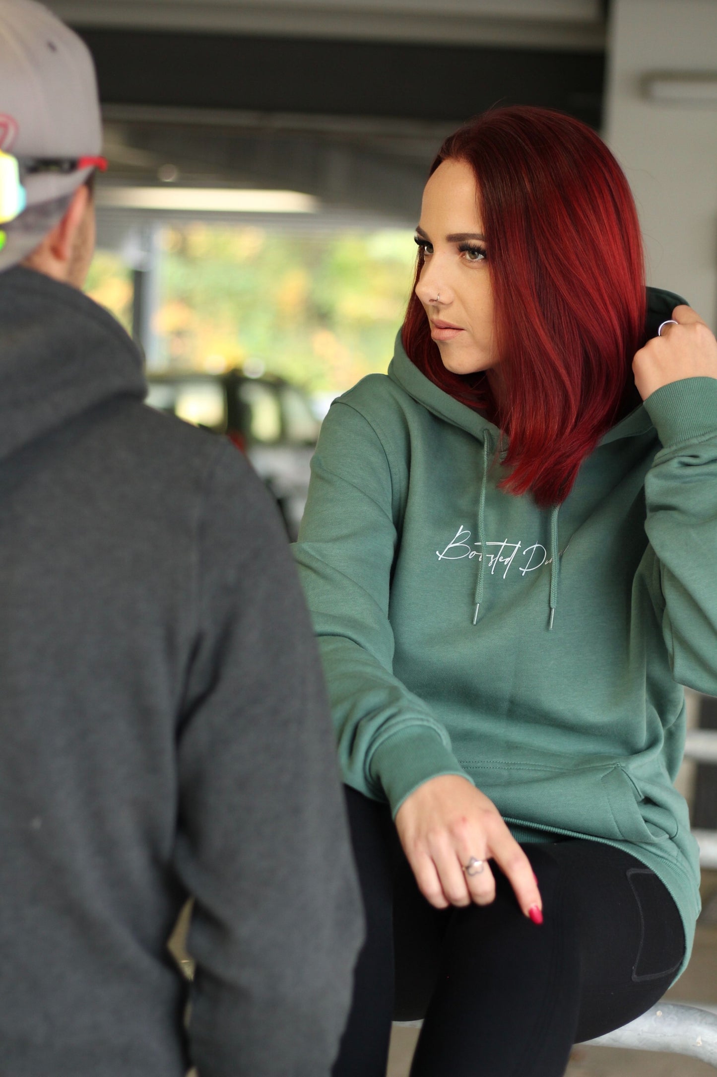 BoostedDevil Unisex Hoodie mit Kapuze "Basic Line" | Kapuzenpullover aus Baumwolle/Polyester | Frontprint