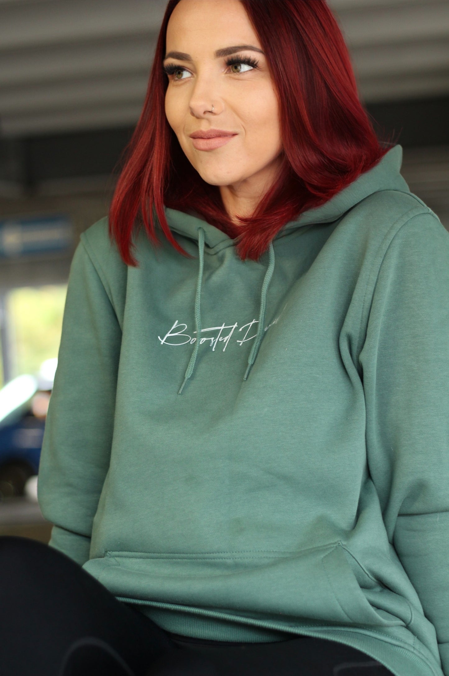 BoostedDevil Unisex Hoodie mit Kapuze "Basic Line" | Kapuzenpullover aus Baumwolle/Polyester | Frontprint
