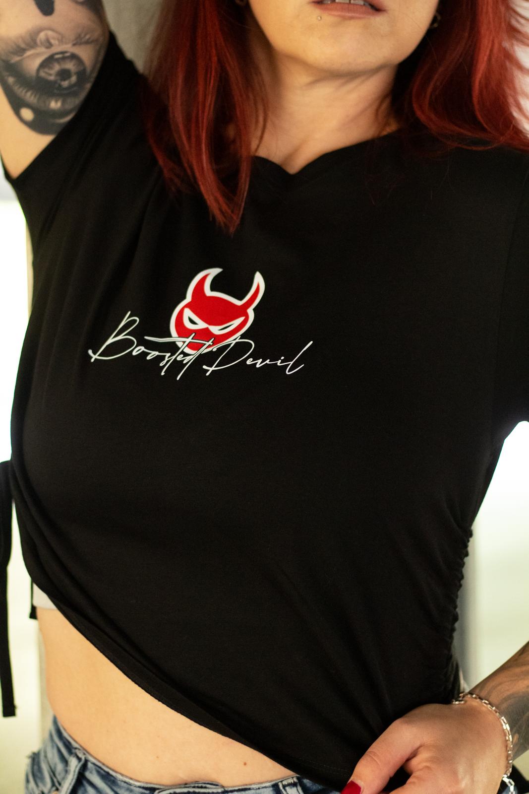 BoostedDevil Crop Shirt | Shirt aus 100% Baumwolle | Frontprint