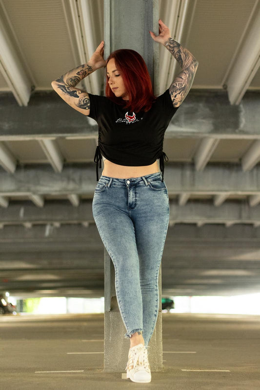 BoostedDevil Crop Shirt | Shirt aus 100% Baumwolle | Frontprint