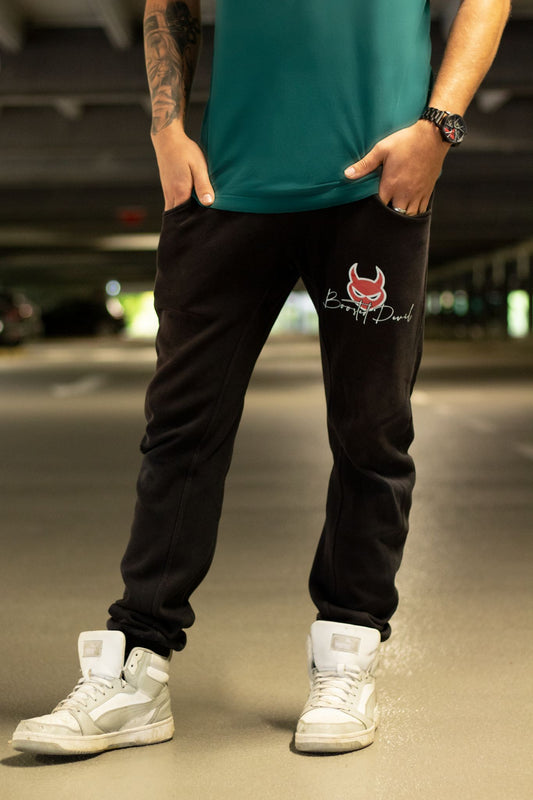 BoostedDevil Sweatpants | Unisex Sweatpants aus Baumwolle/ Polyester | Frontprint