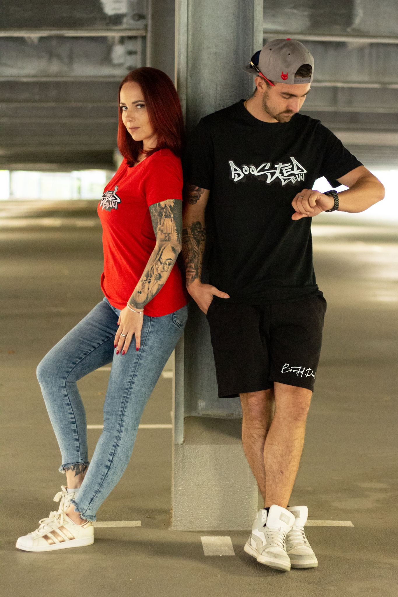 BoostedDevil T-Shirt "Basic" | Baumwolle |  Front- und Backprint